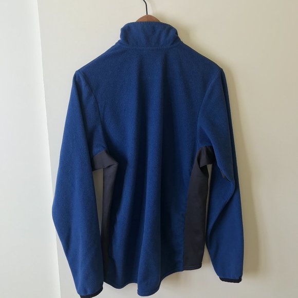Nike Mens Fleece 1/2 blue pullover shirt M - Picture 3 of 7
